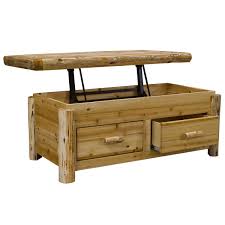 solid wood 2 drawer coffee table