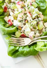 healthy grilled en waldorf salad