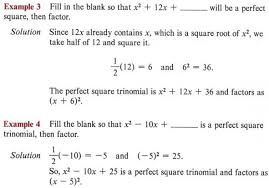 Solving Quadratic Equations Math
