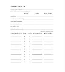 Employee Emergency Contact Form Template Fresh New Forms Hire