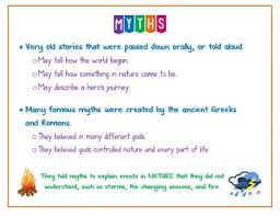 Characteristics Of Myths Worksheets Teaching Resources Tpt
