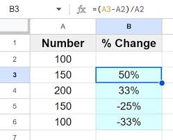 calculating percene increase in