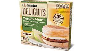 Delights Turkey Sausage Egg White Cheese English Muffin gambar png