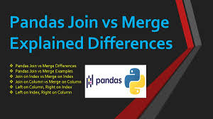 between pandas join vs merge