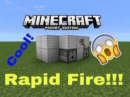 Rapid Fire Dispenser In Minecraft Pe