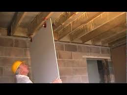 attach drywall ceiling boards
