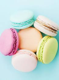round pastel colored french
