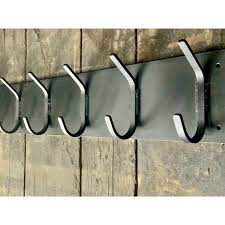 Metal Coat Rack Wall Mount Black Coat