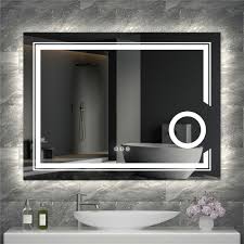 big large bathroom mirror led light