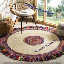 round rugs floor carpet