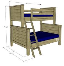 farmhouse style twin over full bunk bed