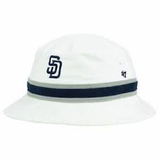 Details About San Diego Padres 47 Brand Mlb Striped Bucket Floppy White Beach Sun Hat Cap Sd