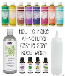 diy all natural castile soap body wash