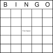 Free Blank Printable Bingo Cards