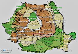 Harta reprezentarea suprafeței sferice a pământului pe o suprafață plană se face cu ajutorul hărții. Geografilia Romania Harta UnitÄƒÈ›ilor De Relief Cu Altitudinile Medii È™i Maxime