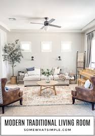 modern traditional living room decor