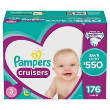 Details About Pampers Cruisers Diapers Size 3 176 Ct For Babies Weigh 16 28 Lb