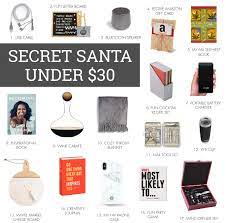 2018 gift guide secret santa under 30