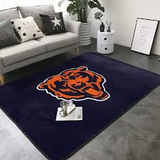 chicago bears soft rugs living room