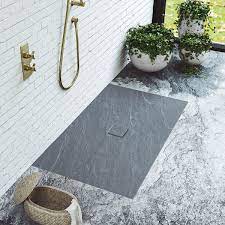 matki slate floor shower tray in
