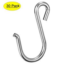 uxcell iron silver s hanging hooks for