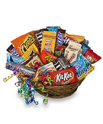 junk food basket gift basket in