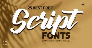 25 best free script fonts for