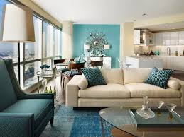 living room in turquoise colors 49