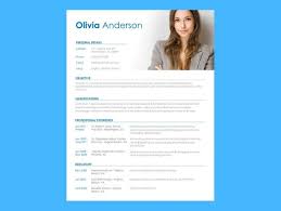 Free Resume Template With Photo Insert Linkv Net