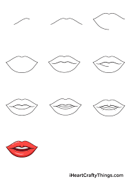 lips drawing how to draw lips step by