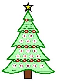 Winter And Christmas Sticker Charts A Fun Way To Chart Your