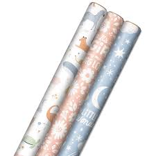 hallmark oh baby wrapping paper