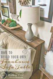 build a farmhouse sofa table