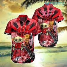 badgers hawaiian shirt baby yoda tiki