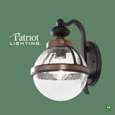 The Patriot Lighting London Outdoor Wall Mount Features A