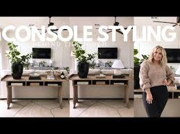Console Table Styling Behind A Couch