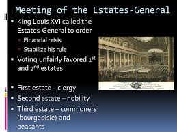The opening of the estates general, on 5 may 1789 in versailles, also marked the start of the french revolution. Meeting Of The Estates General King Louis Xvi Called The Estates General To Order Financial Crisis Stabilize His Rule Voting Unfairly Favored Ppt Download