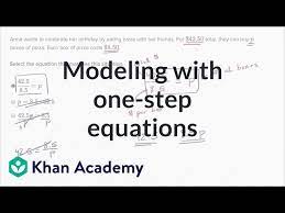 One Step Equations For Word Problems