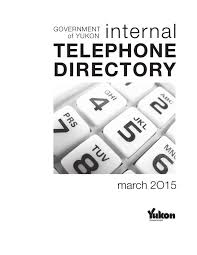 Of Yukon Internal Telephone Directory