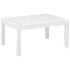 Vidaxl Patio Table White 30 7 X21 7 X15