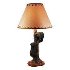 Stiffel lamps for the home, office, business throughout the united states and europe, asia, middleast. Ebros Helping Hand Whimsical Black Bear Cubs Climbing Tree Table Lamp Statue With Burlap Shade 24 High Wildlife Rustic Cabin Lodge Decor Forest Bears Family Desktop Lamps Walmart Com Walmart Com