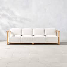 pinet modern teak outdoor sofa with