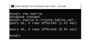 command line to import sql files