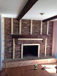 Brick Fireplace Remodel