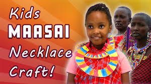 kids craft african maasai necklace