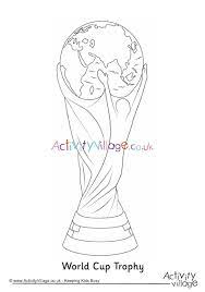 Every country, every club it is attached to a team with different colors of and the world cup is the highest league in the world at the national level. World Cup Trophy Colouring Page
