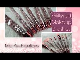 glittered makeup brushes tutorial you