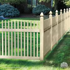 Straight Picket Fence With Decorative