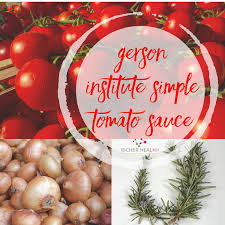 gerson insute simple tomato sauce