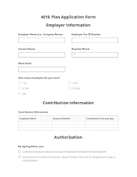 401k contribution form template ready